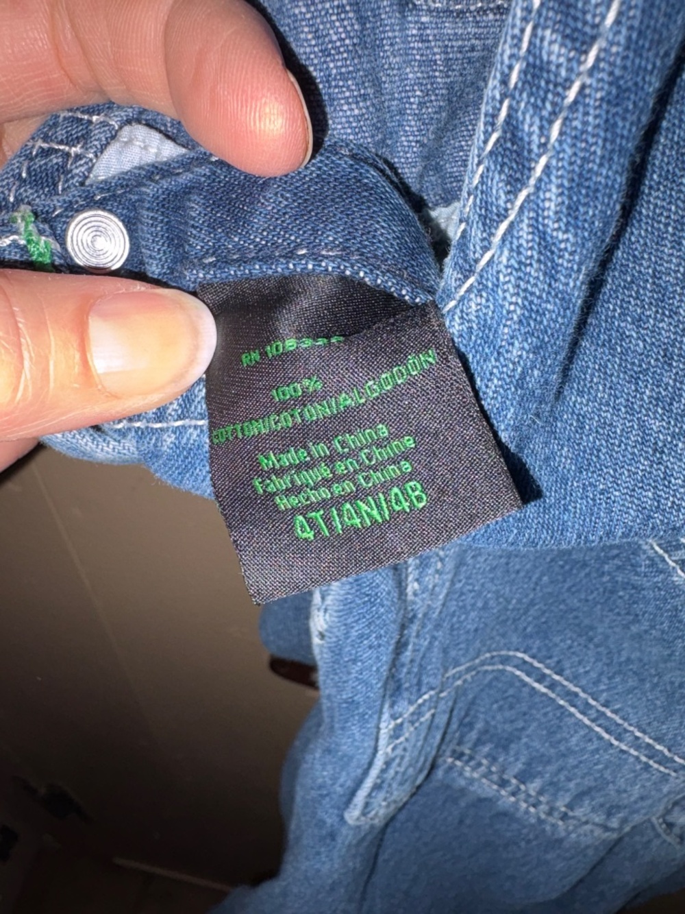John Deere boys bib overalls 4t - Picture 6 of 6